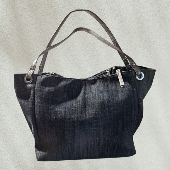 Coldwater Creek Charcoal Hobo HandBag - Picture 1 of 8